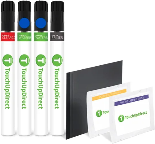 Vista 180 de TouchUpDirect RBG Azul Ártico Metálico Compatible con Pintura de Retoque Exact Match para Nissan, Kit Esencial en Aerosol