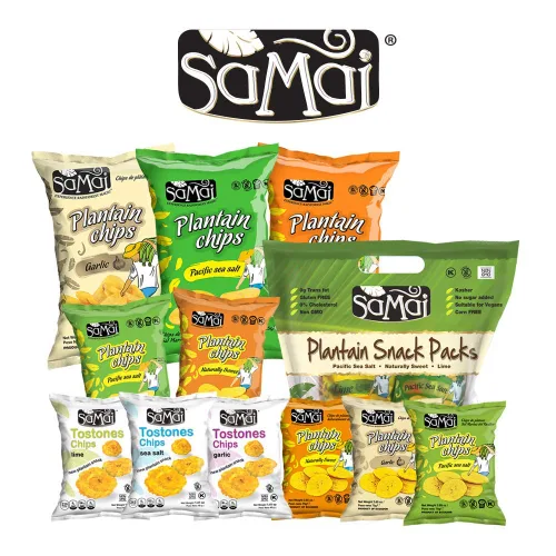 Vista 7 de SAMAI Chips de plátano de chile de 2.65 onzas, paquete de 15 unidades, totalmente naturales, sin OMG, sin gluten y Kosher