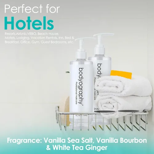 Vista 2 de World Amenities Bodyography Blanc Pump Hair Shampoo - Cuidado del cabello indulgente para todos los estilos de cabello