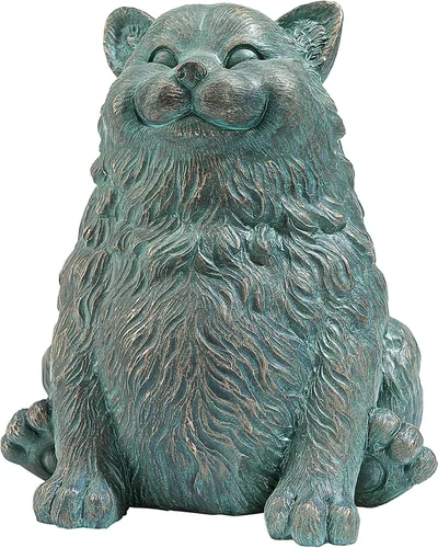 Vista 5 de Design Toscano Estatua de gato juguetón en la espalda