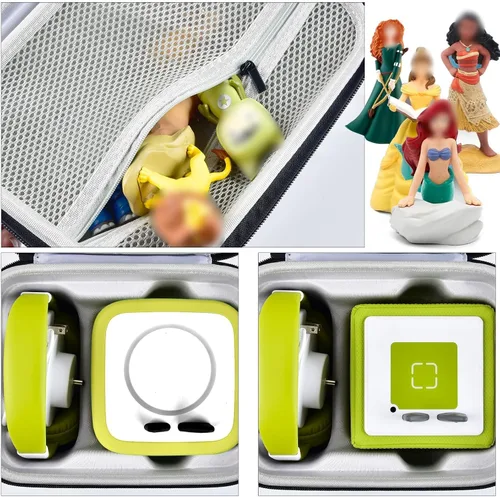 Vista 4 de Carrying Case for Toniebox Starter Set 1，2 and Tonies Figurines with EVA Protective Material to Hold Headphones, Charging Station & Accessories for