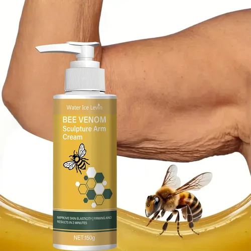 Vista 2 de Crema de escultura BEE VENOM para esculpir, esculpir y tonificar para brazos y cuerpo, suaviza el aspecto de las arrugas, hidrata profundamente