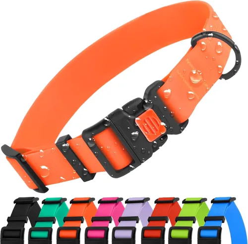 Vista 9 de CollarDirect Collar de perro impermeable – Silicona, plástico, resistente al olor, fácil de limpiar, para perros pequeños, medianos y grandes