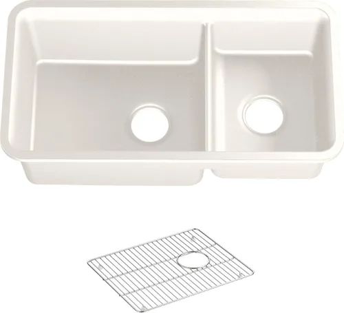 Vista 64 de Kohler K-8223-CM5 Cairn - Grifos para fregadero de cocina, color beige mate