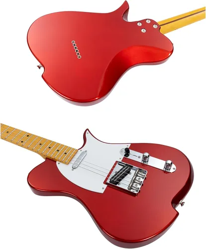 Vista 9 de Vola Guitarra eléctrica Vasti MC Candy Apple Red Gloss Hecho a mano en Japón MIJ Gotoh Bridge Gotoh Bloqueo Tuner 6 Cuerdas Moderno C Cuello Para