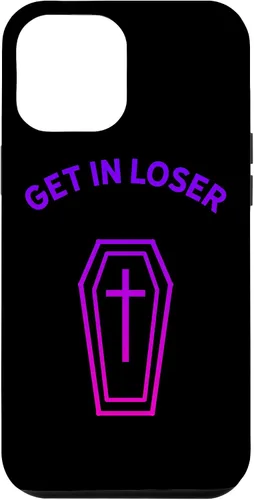 Vista 26 de Pastel Goth Aesthetic Black Gradient Coffin Get in Loser Emo Case for iPhone 17