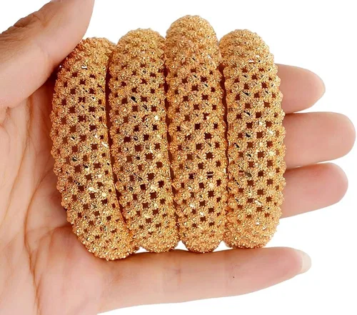 Vista 3 de Montip Lynn Joyeria chapada en oro amarillo de 24 quilates y 22 quilates con filigrana Pikun étnico para novias y mujeres tailandesas Asia Medio