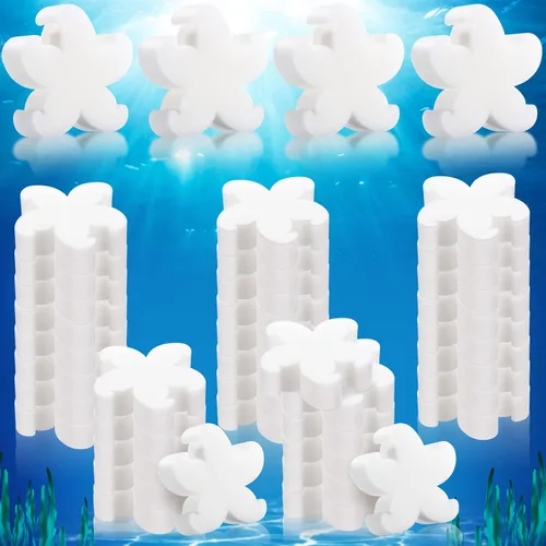 Vista 11 de Patelai Paquete de 40 esponjas absorbentes de aceite para bañera de hidromasaje, accesorios para spa, bañera, piscina al aire libre (estilo barco)