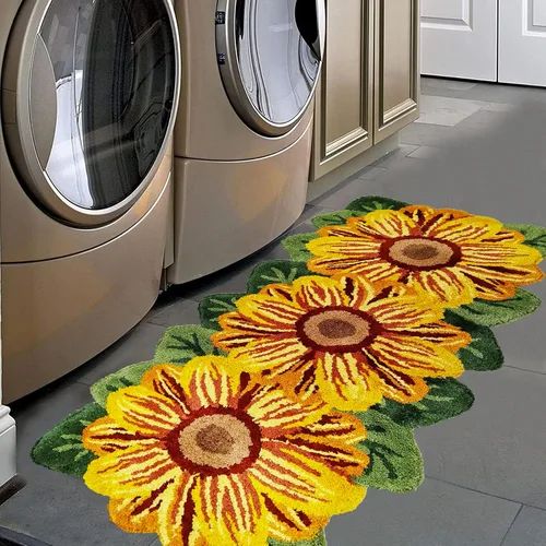 Vista 29 de USTIDE Tapete de baño de rosa esponjoso de 23.6 x 35.4 pulgadas, tapete de baño antideslizante para baño, cocina, sala de estar o dormitorio
