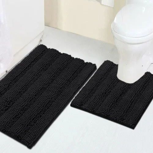 Vista 29 de Turquoize Alfombra de baño de chenilla de lujo para baño, extra absorbente, alfombra de ducha de microfibra antideslizante para baño, alfombra Aqua