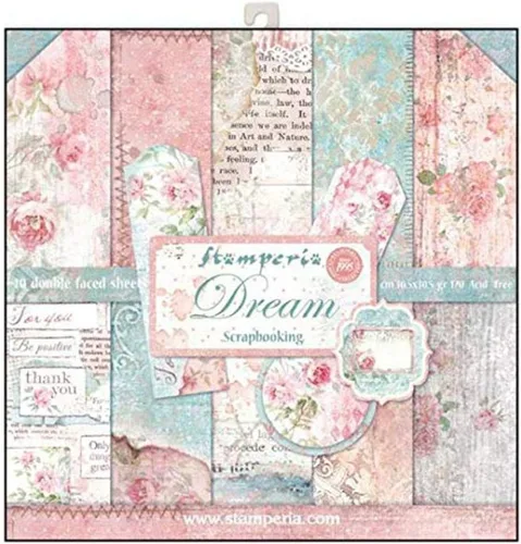 Vista 14 de Scrapbooking Bloc pequeño 10 hojas CM 20.3 x 20.3 (8 x 8 pulgadas) Selección de fondos - Rosa Perfum