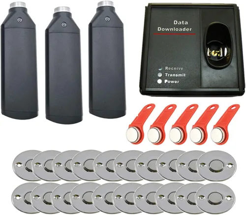 Vista 6 de 20pcs Check Point Dallas 1990A iButton Guard Tour Secrity System Guard Patrol Sistemas con descarga