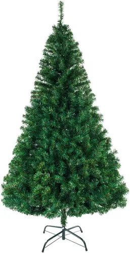 Vista 10 de Bonnlo - Pino de Navidad artificial, sin luces, blanco, de 5 pies, árbol de Navidad pequeño, decoración para fiesta, base de metal resistente