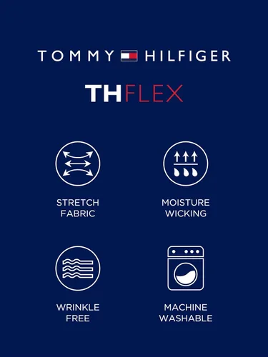 Vista 4 de Tommy Hilfiger Camisa de vestir para hombre Slim Fit Stretch Twill