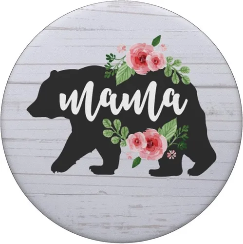 Vista 3 de Mama Bear Acuarela Rosas Florales PopSockets PopGrip: Agarre intercambiable para teléfonos y tabletas