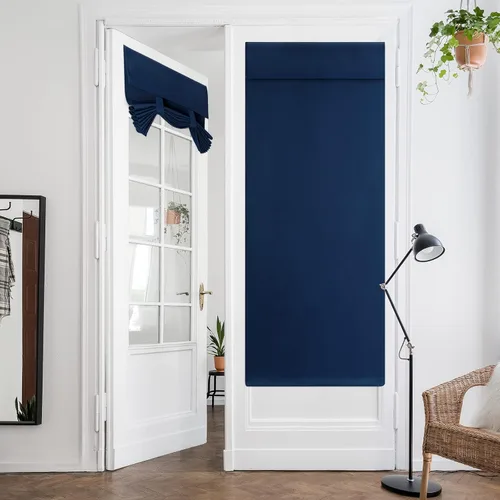 Vista 67 de HOMEIDEAS Cortinas Opacas para Aula para Puerta Principal, Cubierta de Ventana de Puerta de Aula, Persianas de Privacidad con Aislamiento Térmico