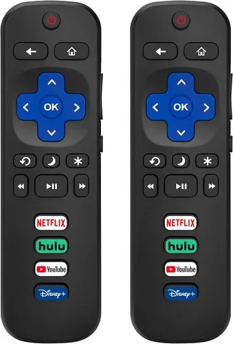 Vista 8 de Paquete de 2 fundas protectoras de control remoto para mando de TV Roku/Funda protectora de silicona - Brilla en la oscuridad (Verde/Azul)