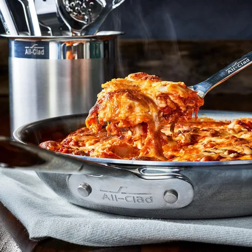 Vista 6 de All-Clad Utensilios de cocina especializados de acero inoxidable, juego de 5 herramientas con cajuela, herramientas de cocina, trucos de cocina