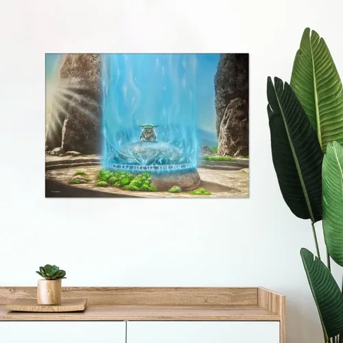 Vista 3 de MIGHTYPRINT Arte de pared de Star Wars The Mandalorian de 24 x 17 pulgadas