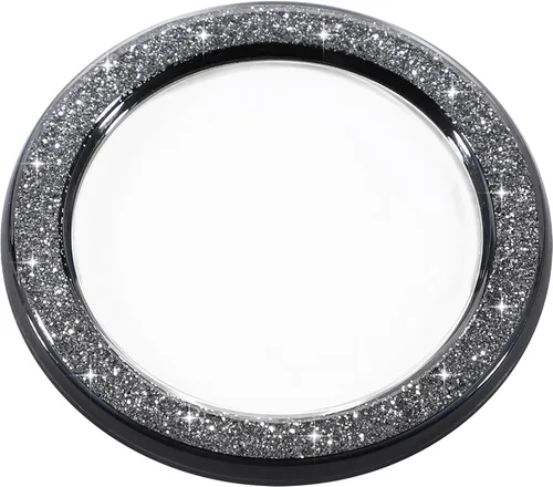 Vista 8 de metisinno Base magnética compatible con agarres de teléfono PopSocket y fundas MagSafe para iPhone, color negro translúcido