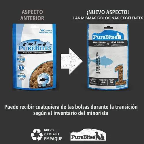 Vista 2 de PureBites Golosinas crudas y liofilizadas para gatos