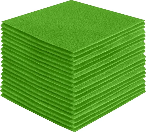 Vista 119 de FabricLA Hojas de fieltro acrílico para manualidades, cuadrados de fieltro precortados suaves de 4 x 4 pulgadas (3.9 in x 3.9 in), utiliza hojas