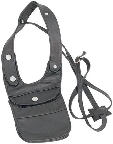 Vista 2 de Jamin Leather - Funda tipo cartera de cuero #WH354, Negro, talla única