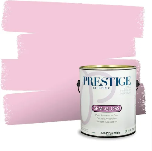 Vista 310 de Prestige Paints Pintura exterior e imprimación en uno, 1 galón, plano, coincidencia comparable de Valspar* Amber Rose*