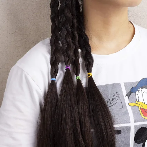 Vista 4 de Mr. Pen - Bandas de goma para el cabello de colores surtidos, paquete de 2400, mini lazos elásticos para cabello y niñas