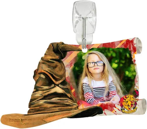 Vista 7 de Harry Potter - Sombrero clasificador Gryffindor - Carga de fotos personalizada - Sombrero de clasificación e impresión acrílica