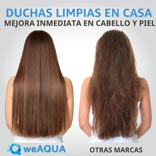 Vista 4 de WeAQUA Filtros de Ducha de Servicio Pesado Familiar Paquete de 2 – 99% de Eliminación para Agua Dura, Cloro, Fluoruro, Metales Pesados, Micro-vida