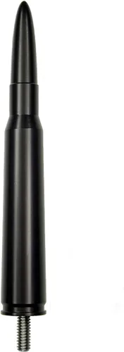 Vista 2 de Votex - Fabricado en Estados Unidos - Antena de aluminio bala negra calibre 50 - Compatible con Ford F150 - F250 - F350 Jeep Wrangler - Gladiator