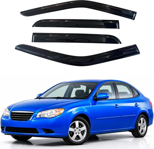 Vista 163 de Visera de ventana IG para Ford Focus Sedán y Hatchback 2012-2018, Protector de ventana lateral para lluvia y viento estilo Mugen, extra duradero
