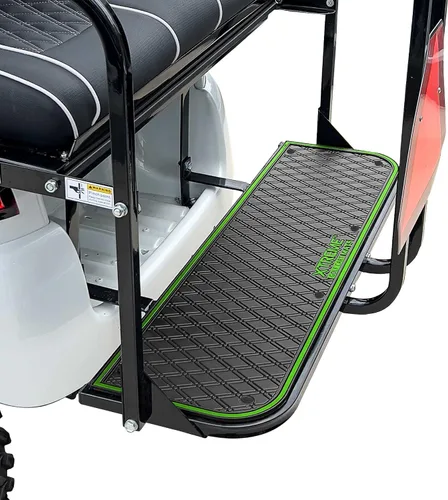 Vista 10 de Rear Step Rubber Floor Mat for Golf Cart Models Equipped with MadJax Genesis 150, GTW MACH1, or MODZ Flip4 Rear Seat Kits Durable Full Coverage