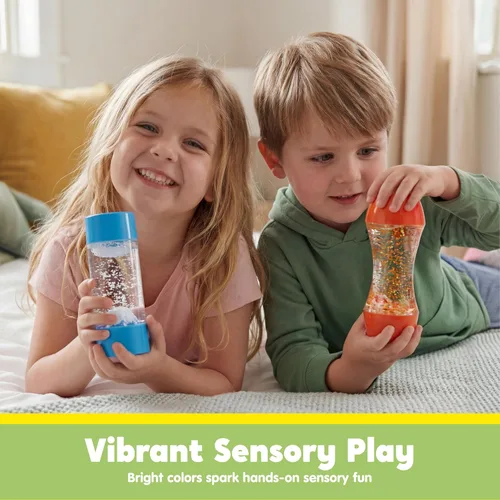 Vista 6 de JOYIN 4-Pack Mini-World Fidget Tubes for Kids, Sensory Toys for Kids with Autism, Stress Relief Sensory Tubes, Preschool Toys for Toddlers, Toy for