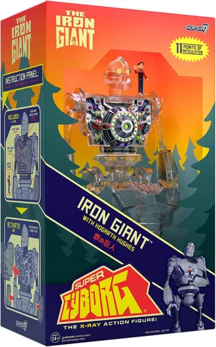 Vista 7 de Super7 El Gigante de Hierro Súper Cyborg - Figura de acción de El Gigante de Hierro (Transparente)
