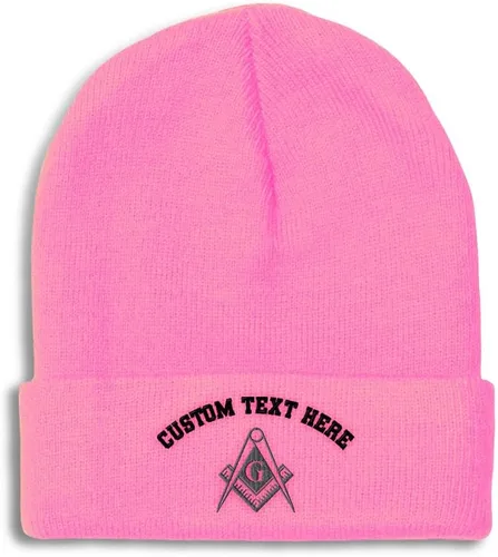 Vista 9 de Speedy Pros Gorros para hombres Mason Gray Thread Bordado Construcción Sombreros de invierno para mujeres Gorra de cráneo acrílico 1 tamaño Solo