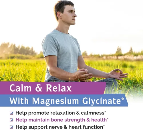 Vista 4 de Innate Vitality Glicinato de magnesio 400 mg, suplemento de magnesio no tamponado y de alta absorción para dormir, relajación, salud cardíaca y ósea