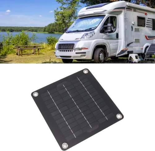 Vista 3 de Kit de panel solar, kit de panel solar portátil de 10 W, mantenedor de batería solar de 12 V con adaptador de encendedor de cigarrillos clip