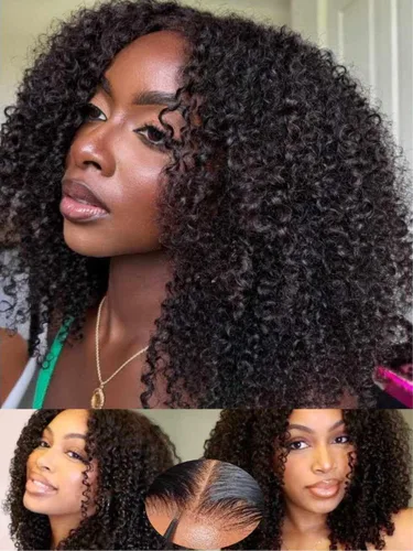 Vista 33 de Pelucas de cabello humano Bob de Beauty Forever, rubia con raíces marrones, parte lateral, corte recto, 7x5 encaje HD, adiós a los nudos, peluca Bob