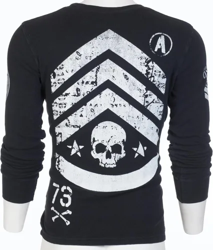 Vista 9 de Archaic by Affliction - Camisa térmica de manga larga para hombre, Negro