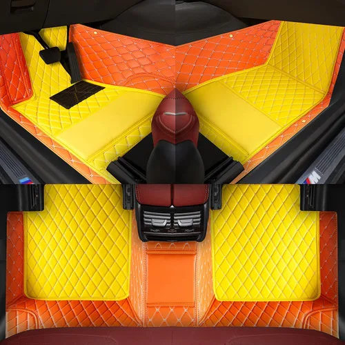 Vista 30 de Alfombrillas de lujo para todo tipo de clima, ajuste personalizado, rojo puro, juego de 4