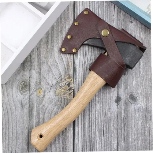 Vista 8 de YARNOW 4 Conjuntos de accesorios de camping camping hacha funda de cuero hacha manga hacha cubierta de hacha al aire libre cubierta de hacha