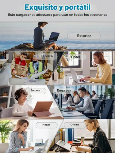 Vista 6 de Cargador de superficie de 127 W 102 W compatible con Microsoft Surface Laptop Studio/Go 3 2 1 Surface Book 3 2 1 Surface Pro 10 9 8 7 7+ 6 5 4 3
