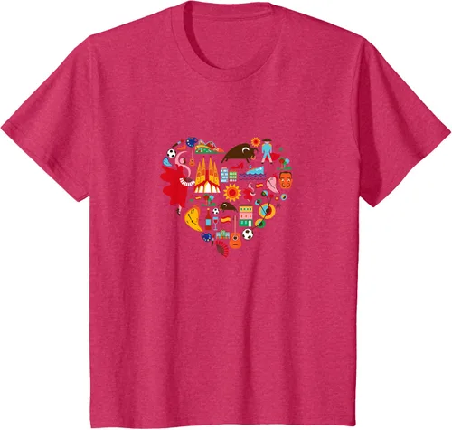 Vista 23 de I Love España Cute Español Orgullo, Madrid Barcelona playera, niños 10, Lemon Limón