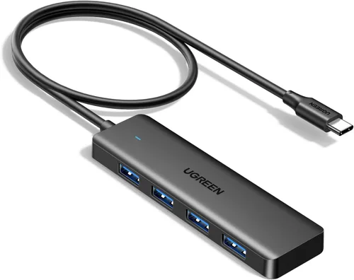 Vista 8 de UGREEN Hub USB 3.0, divisor de 4 puertos USB A ultradelgado expande USB para mouse, teclado, unidad flash, disco U, impresora compatible