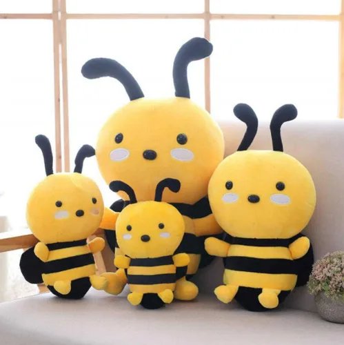 Vista 2 de Cute rabbit Honeybee - Almohada de peluche con forma de abeja (8 pulgadas)