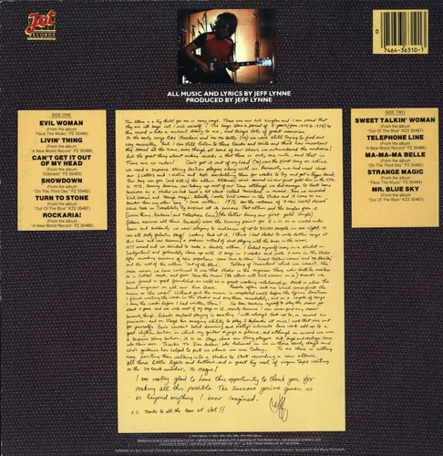 Vista 2 de Electric Light Orchestra - ELO's Greatest Hits - Jet Records - FZ 36310 Very Good (VG)/Very Good Plus (VG+) LP, Comp