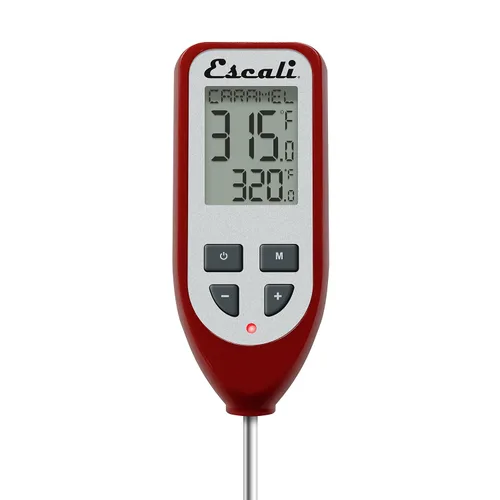 Vista 4 de Escali DHC1 Termómetro Digital para Freír Profundo y Termómetro de Caramelo con Clip para Olla y Medidor de Temperatura de Aceite para Freír