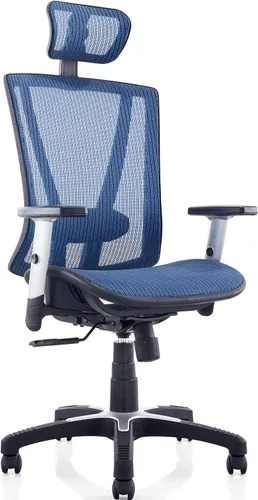 Vista 12 de Silla de oficina ergonómica ajustable negra de 53 pulgadas de alto, silla ergonómica de oficina en casa, silla ergonómica con reposacabezas, sillas